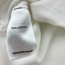 Load image into Gallery viewer, Boys Country Road, white cotton polo shirt top, FUC, size 000,  