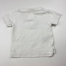 Load image into Gallery viewer, Boys Country Road, white cotton polo shirt top, FUC, size 000,  