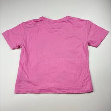 Load image into Gallery viewer, Girls Primark, pink cotton tee / top, hearts, FUC, size 5-6,  