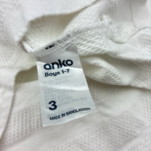Load image into Gallery viewer, Boys Anko, textured cotton tee / top, GUC, size 3,  