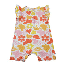 Load image into Gallery viewer, Girls Sprout, floral cotton romper, FUC, size 2,  