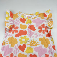 Load image into Gallery viewer, Girls Sprout, floral cotton romper, FUC, size 2,  