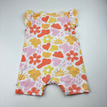 Load image into Gallery viewer, Girls Sprout, floral cotton romper, FUC, size 2,  
