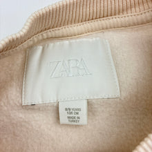 Load image into Gallery viewer, Girls Zara, embellished fleece lined sweater / jumper, GUC, size 8-9,  