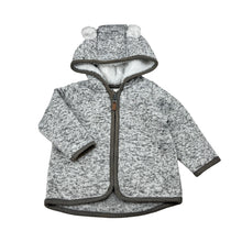 Load image into Gallery viewer, Unisex H&amp;M, fleece lined knit zip hoodie sweater, FUC, size 000,  