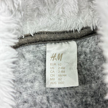Load image into Gallery viewer, Unisex H&amp;M, fleece lined knit zip hoodie sweater, FUC, size 000,  