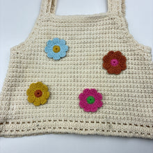 Load image into Gallery viewer, Girls Zara, knitted tank top, flowers, GUC, size 2,  