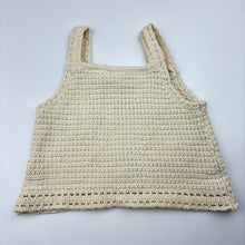 Load image into Gallery viewer, Girls Zara, knitted tank top, flowers, GUC, size 2,  