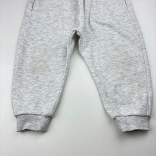 Load image into Gallery viewer, Unisex Baby Berry, fleece lined grey marle track pants, GUC, size 2,  