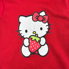 Load image into Gallery viewer, Girls Hello Kitty, red fleece lined hooded sweater, FUC, size 6,  