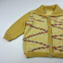 Load image into Gallery viewer, Unisex hand made, knit sweater / cardigan, GUC, size 2,  