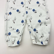 Load image into Gallery viewer, Unisex Tiny Twig, organic cotton romper with woodland fox print, GUC, size 00,  