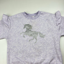Load image into Gallery viewer, Girls Milkshake, fleece lined sweater, sequin unicorn, FUC, size 3,  