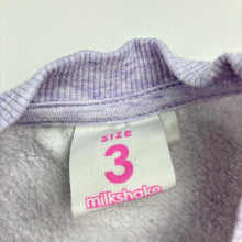 Load image into Gallery viewer, Girls Milkshake, fleece lined sweater, sequin unicorn, FUC, size 3,  
