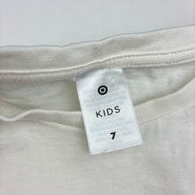 Load image into Gallery viewer, Girls Target, white cotton long sleeve t-shirt floral deer, GUC, size 7,  