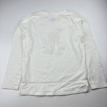 Load image into Gallery viewer, Girls Target, white cotton long sleeve t-shirt floral deer, GUC, size 7,  