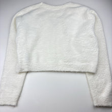 Load image into Gallery viewer, Girls SHEIN, cropped fluffy knit cardigan, EUC, size 14,  