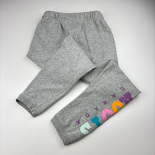 Load image into Gallery viewer, Unisex Roots, grey cotton blend fleece lined track pants, Inside leg: 55cm, FUC, size 7,  