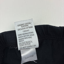 Load image into Gallery viewer, Unisex Brilliant Basics, black organic cotton leggings, GUC, size 4,  