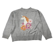 Load image into Gallery viewer, Girls Target, grey viscose blend knit sweater, marks back left sleeve, FUC, size 3,  