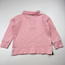 Load image into Gallery viewer, Unisex Ralph Lauren, pink cotton blend long sleeve polo top, FUC, size 3,  