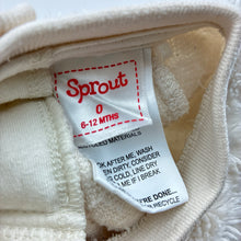 Load image into Gallery viewer, Unisex Sprout, cream fleece sweater, bear, GUC, size 0,  
