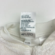 Load image into Gallery viewer, Unisex Anko, white terry zip coverall, EUC, size 0000,  