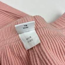 Load image into Gallery viewer, Girls pink, cotton blend ribbed knit elasticated pants with rabbit, GUC, size 2,  