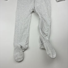 Load image into Gallery viewer, Unisex Target, striped organic cotton blend zip coverall, EUC, size 2,  