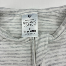 Load image into Gallery viewer, Unisex Target, striped organic cotton blend zip coverall, EUC, size 2,  