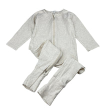Load image into Gallery viewer, Unisex purebaby, white organic cotton zip coverall, GUC, size 1,  