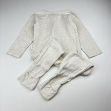 Load image into Gallery viewer, Unisex purebaby, white organic cotton zip coverall, GUC, size 1,  