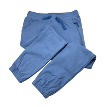 Load image into Gallery viewer, Unisex Milky, blue cotton blend track pants elasticated, Inside leg: 53cm, GUC, size 8,  