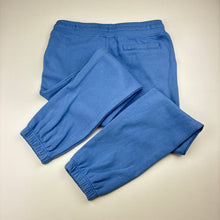 Load image into Gallery viewer, Unisex Milky, blue cotton blend track pants elasticated, Inside leg: 53cm, GUC, size 8,  
