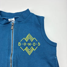 Load image into Gallery viewer, Unisex Bonds, blue fleece lined zip vest, FUC, size 2,  