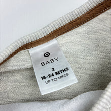 Load image into Gallery viewer, Unisex Target, grey cotton blend sweater with bunny applique, FUC, size 2,  