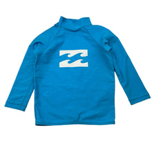Load image into Gallery viewer, Unisex Billabong, blue long sleeve rashie, FUC, size 2,  