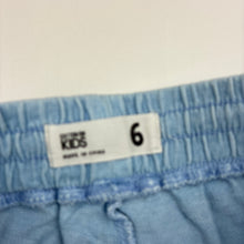 Load image into Gallery viewer, Unisex Cotton On, blue cotton shorts with elasticated waist, FUC, size 6,  