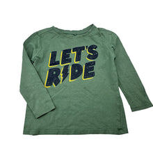 Load image into Gallery viewer, Boys Anko, green cotton long sleeve t-shirt, FUC, size 3,  