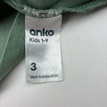 Load image into Gallery viewer, Boys Anko, green cotton long sleeve t-shirt, FUC, size 3,  