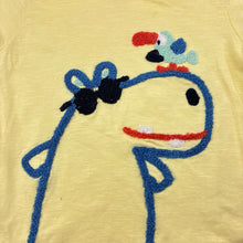 Load image into Gallery viewer, Unisex Jack &amp; Milly, yellow organic cotton t-shirt with animal applique, FUC, size 3,  