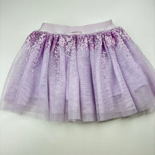 Load image into Gallery viewer, Girls Mango, lavender tulle sequined skirt, GUC, size 4,  