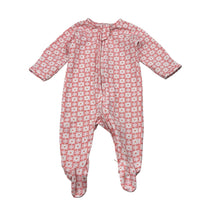 Load image into Gallery viewer, Girls Target, organic cotton floral zip coverall, EUC, size 0000,  