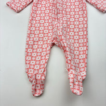 Load image into Gallery viewer, Girls Target, organic cotton floral zip coverall, EUC, size 0000,  