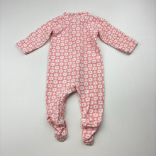 Load image into Gallery viewer, Girls Target, organic cotton floral zip coverall, EUC, size 0000,  