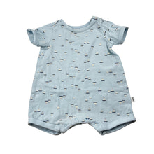 Load image into Gallery viewer, Boys Target, blue cotton blend romper, boat print, GUC, size 000,  