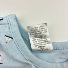 Load image into Gallery viewer, Boys Target, blue cotton blend romper, boat print, GUC, size 000,  