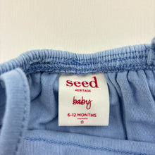 Load image into Gallery viewer, Girls Seed Heritage, blue cotton ruffle bodysuit, EUC, size 0,  