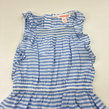 Load image into Gallery viewer, Girls Country Road, striped lightweight cotton dress, EUC, size 000, L: 35cm