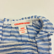 Load image into Gallery viewer, Girls Country Road, striped lightweight cotton dress, EUC, size 000, L: 35cm
